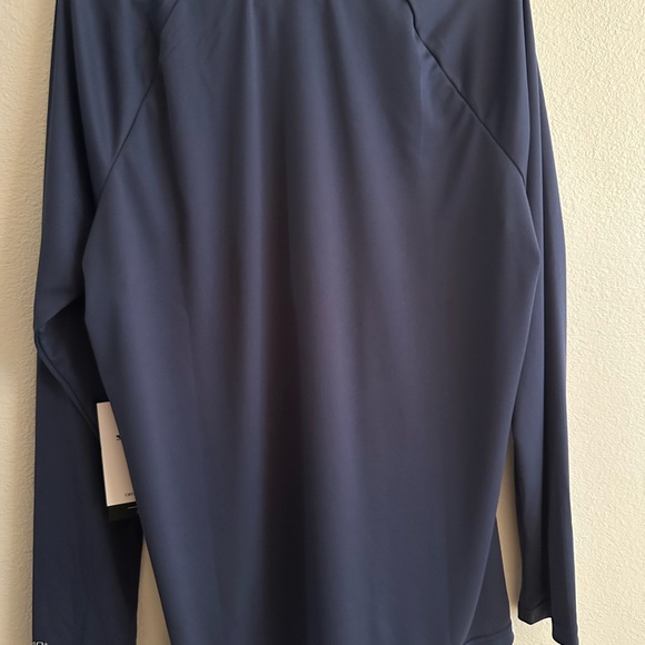 Men’s Nike Swim Dri-FIT UPF 40+ Hydroguard Swim Tee. Midnight Navy - Picture 2 of 5